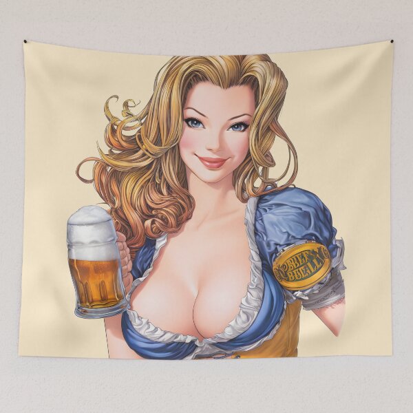 Item preview, beer girl designed and sold by aliraweb.