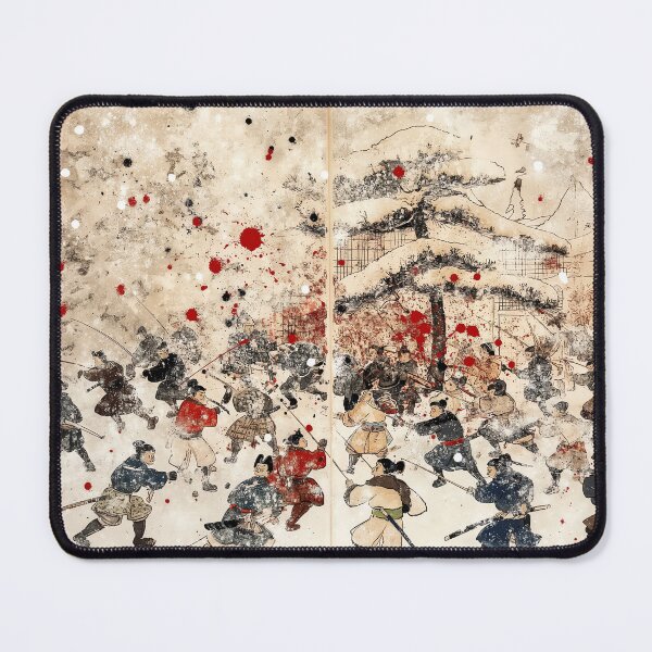 Item preview, Festive Samurai Clash In A Snow-Covered Battlefield designed and sold by landletsy.