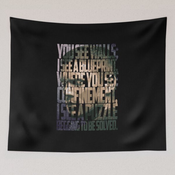 Item preview, Michael Scofield Bold Motivational Typography with Camouflage Design designed and sold by Enea Kelo.
