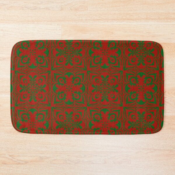 Item preview, Christmas red and green tile designed and sold by Phoebew03.