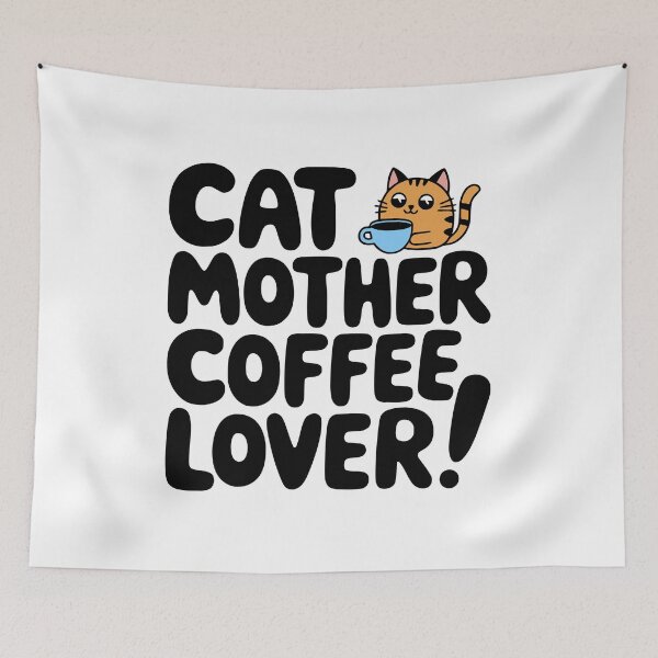 Item preview, Cat Mother Coffee Lover! Cute Cats and Coffee designed and sold by PMCreative.