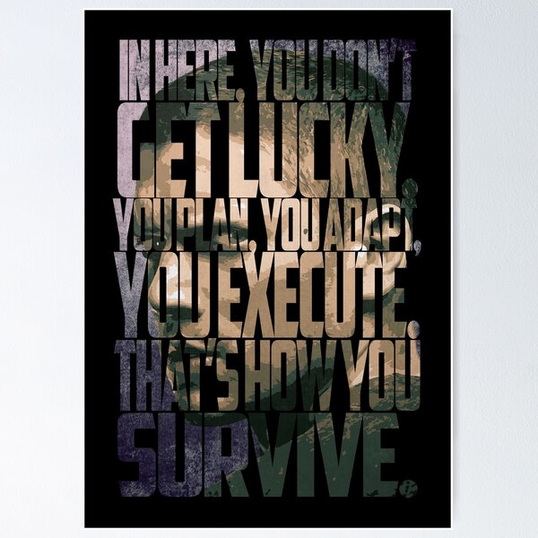 Item preview, Michael Scofield Bold Motivational Typography with Camouflage Design designed and sold by Enea Kelo.