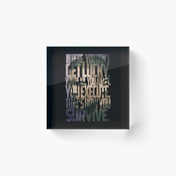Item preview, Michael Scofield Bold Motivational Typography with Camouflage Design designed and sold by Enea Kelo.