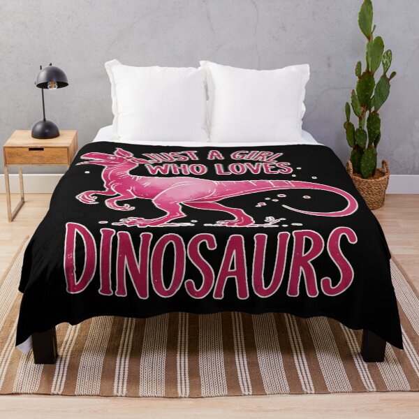 Item preview, Just A Girl Who Loves Dinosaurs Pink designed and sold by TomFrontierArt.