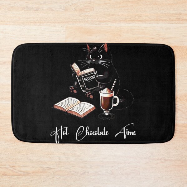 Item preview, Hot Chocolate Time Cocoa Cute black Cat Hot Chocolate Time designed and sold by Creat-Des.