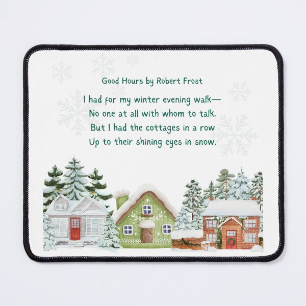 Item preview, Robert Frost Poem Good Hours Gift | Christmas Gift | Unique Christmas | Poetry | Gifts For Literature or Writing Teacher designed and sold by InHisImageGifts.