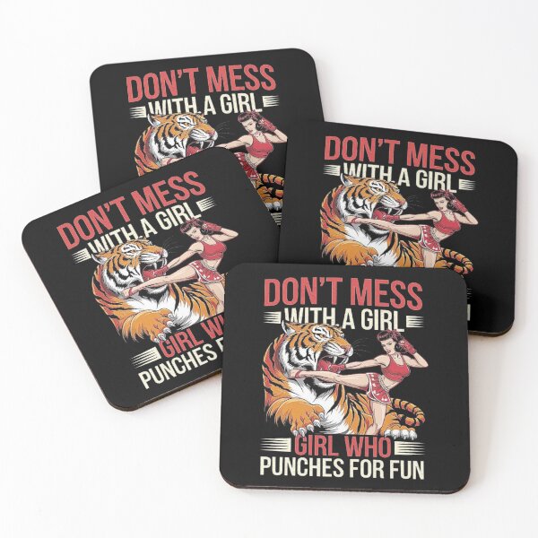 Item preview, Empowered Girl Boxer with Fierce Tiger Design designed and sold by love3617.