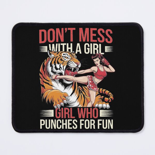 Item preview, Empowered Girl Boxer with Fierce Tiger Design designed and sold by love3617.
