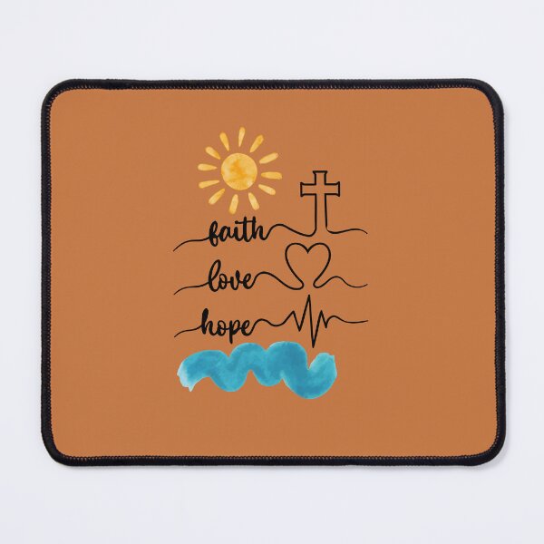 Item preview, Faith Love Hope Christian Typography Design designed and sold by Our Bible Journey.