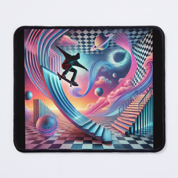 Item preview,  Infinity Grind: A Surreal Skateboarding Odyssey designed and sold by bb-tees-by-mlee.