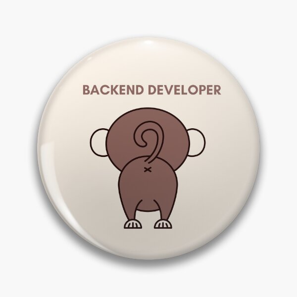 Item preview, Monkeying Around as a Backend Developer designed and sold by MarijasCrafts.