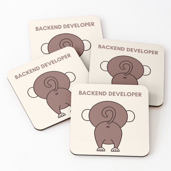 Item preview, Monkeying Around as a Backend Developer designed and sold by MarijasCrafts.