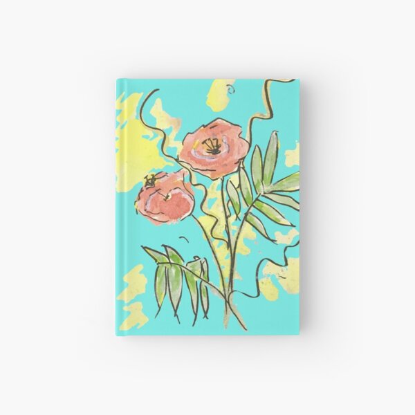 Vibrant Poppies Hardcover Journal