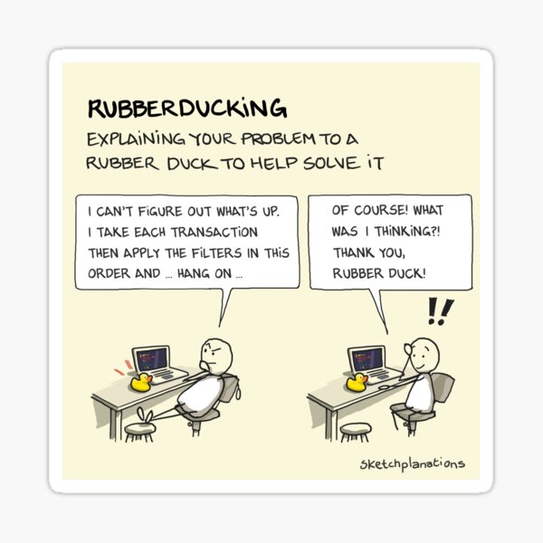 Item preview, Rubberducking designed and sold by Sketchplanations.