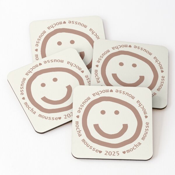 Item preview, Mocha Mousse 2025 Smiley Face designed and sold by ellenhenry.