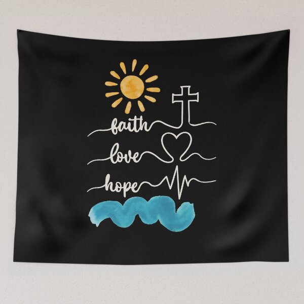 Item preview, Copy of Faith Love Hope Christian Typography Design designed and sold by Our Bible Journey.