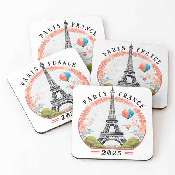 Item preview, Romantic Eiffel Tower Paris Scenic Art Design 2025    designed and sold by DrawHandArt.