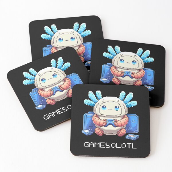 Item preview, Kawaii Axolotl Playing Console Gaming Video Games Anime Game designed and sold by SlocifieShop.