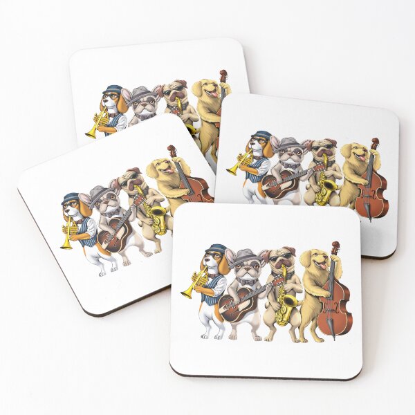 Item preview, Dogs Jazz Musicians designed and sold by underheaven.