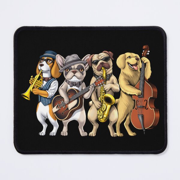 Item preview, Dogs Jazz Musicians designed and sold by underheaven.