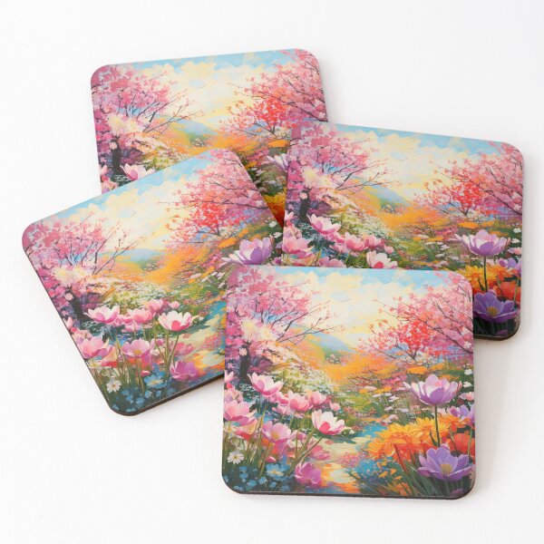 Item preview, Path in the Field of Colorful Flowers  designed and sold by mc-webdesign.