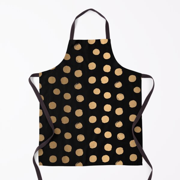 Item preview, Black and Gold Round Brush Strokes Pattern designed and sold by seafoam12shop.