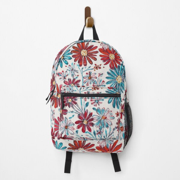 Item preview, White, Red, Green, Blue Daisies - Abstract designed and sold by sonjas.