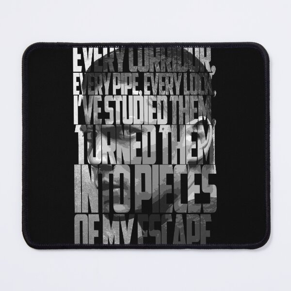 Item preview, Michael Scofield Black and White Motivational Typography with Camouflage Design designed and sold by Enea Kelo.