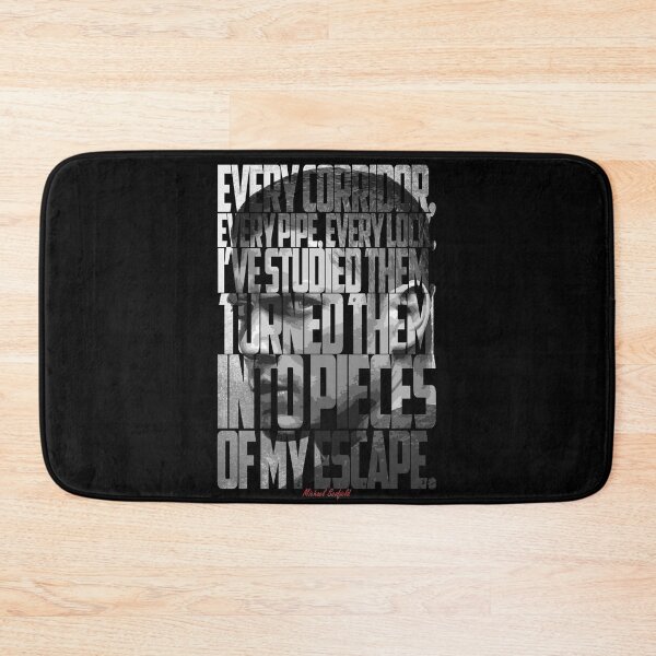 Item preview, Michael Scofield Black and White Motivational Typography with Camouflage Design designed and sold by Enea Kelo.
