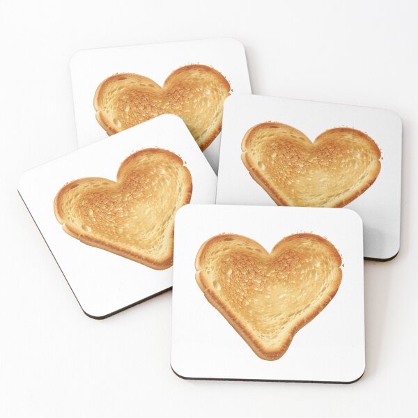 Item preview, Heart-shaped Bread Toast designed and sold by DigitalToast.