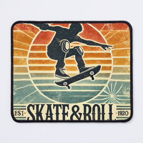 Item preview, Skate & Roll: A Retro Skateboarding Classic designed and sold by bb-tees-by-mlee.