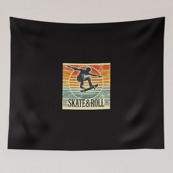 Item preview, Skate & Roll: A Retro Skateboarding Classic designed and sold by bb-tees-by-mlee.