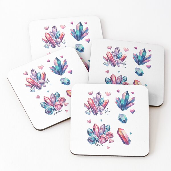 Item preview,  Mystical Crystal & Geode Stickers | Rainbow Gemstone Collection for Crystal Enthusiasts designed and sold by FlowerMyLove.