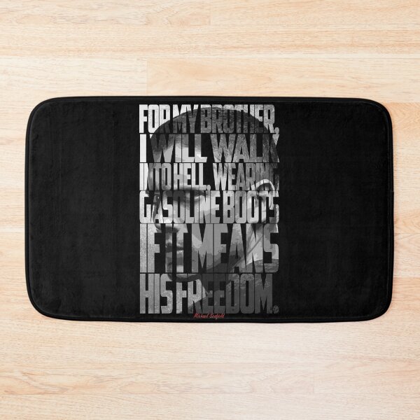 Item preview, Michael Scofield Black and White Motivational Typography with Camouflage Design designed and sold by Enea Kelo.