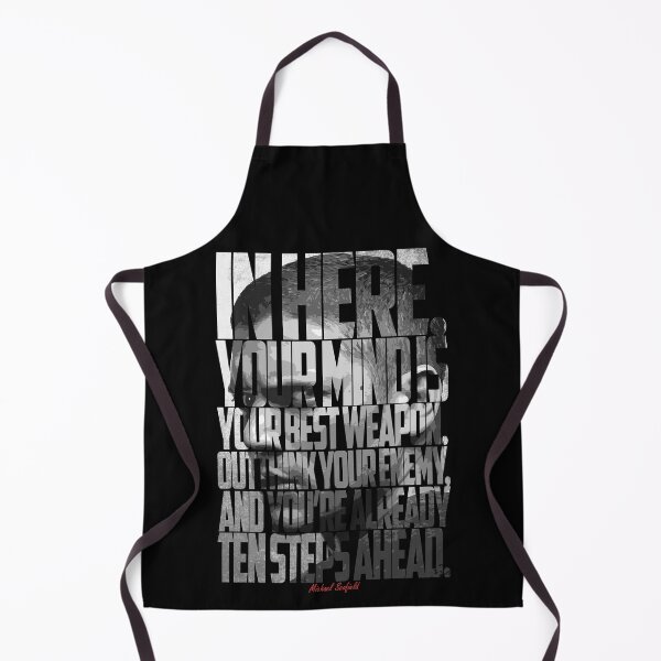 Item preview, Michael Scofield Black and White Motivational Typography with Camouflage Design designed and sold by Enea Kelo.