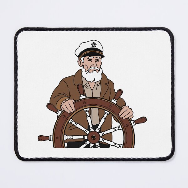 Item preview, Captain at the Helm Illustration designed and sold by OldSchoolRetro.