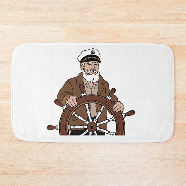 Item preview, Captain at the Helm Illustration designed and sold by OldSchoolRetro.
