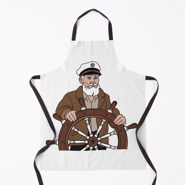Item preview, Captain at the Helm Illustration designed and sold by OldSchoolRetro.