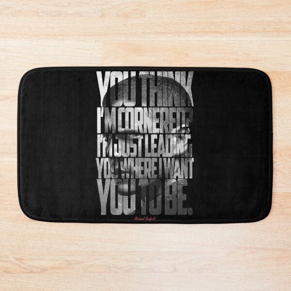 Item preview, Michael Scofield Black and White Motivational Typography with Camouflage Design designed and sold by Enea Kelo.