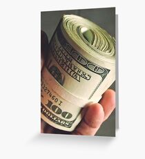 TAKE MY MONEY Greeting Card