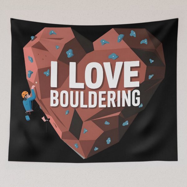 Item preview, Escalador y roca en forma de corazón designed and sold by NextDoorShoop.