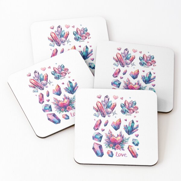 Item preview, Mystical Crystal & Geode Stickers | Rainbow Gemstone Collection for Crystal Enthusiasts designed and sold by FlowerMyLove.