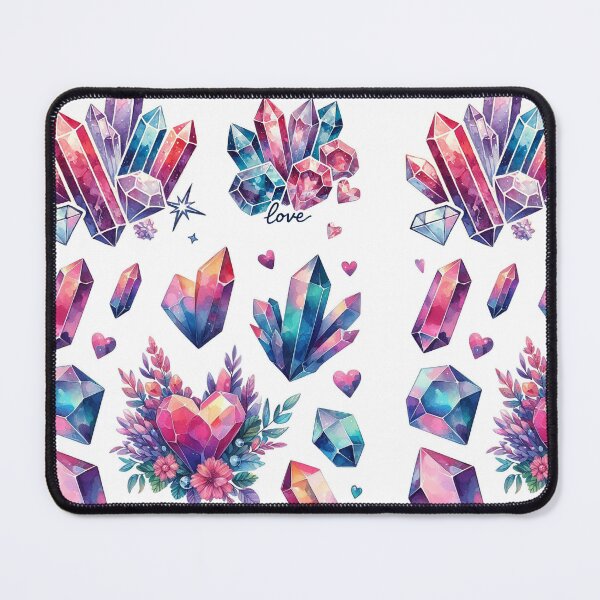 Item preview, Mystical Crystal & Geode Stickers | Rainbow Gemstone Collection for Crystal Enthusiasts designed and sold by FlowerMyLove.