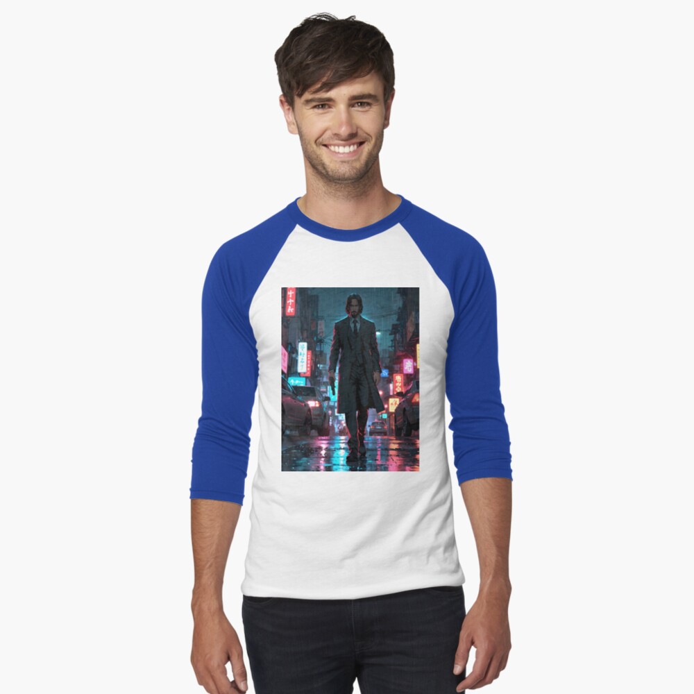 Artikel-Vorschau von Baseballshirt mit 3/4-Arm, designt und verkauft von fukuu.