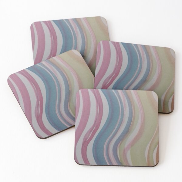 Item preview, Vertical multicoloured wave in watercolours designed and sold by Emma  Amies.