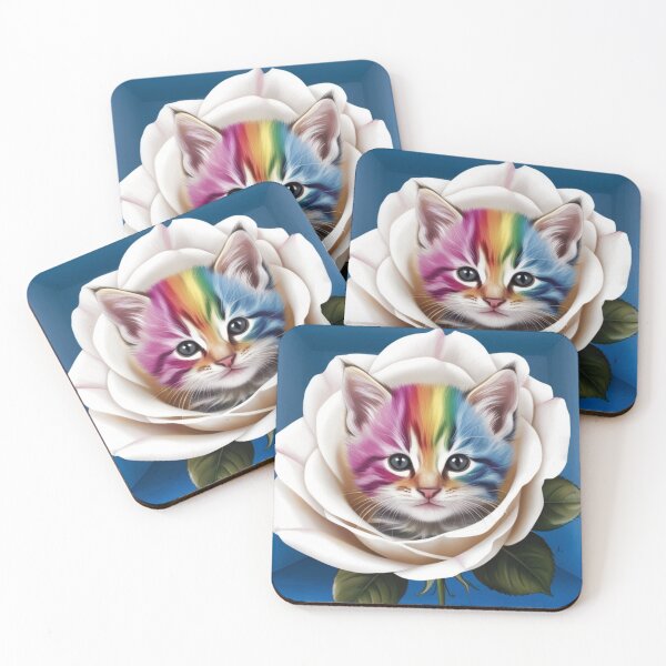 Item preview, Kitten in a Rose designed and sold by Azrabi.