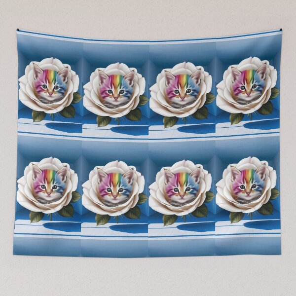 Item preview, Kitten in a Rose designed and sold by Azrabi.