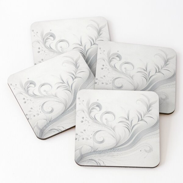 Item preview, Subtle floral pattern designed and sold by blackwhiteblue.