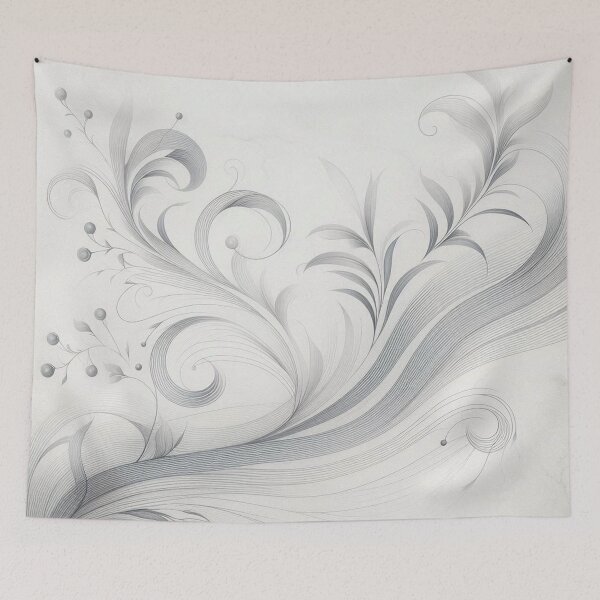 Item preview, Subtle floral pattern designed and sold by blackwhiteblue.