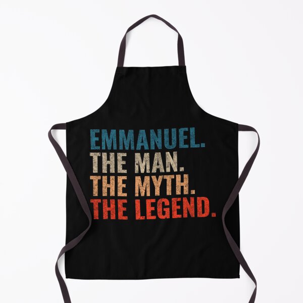 Item preview, Emmanuel The Man The Myth The Legend Emmanuel Name Retro 70s distress designed and sold by Teelogic.